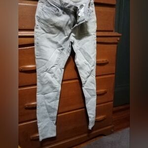 Old Navy Curvy/Profile Mid Rise Light Grey Jeans